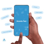 A phone with Anemia Test written on it
